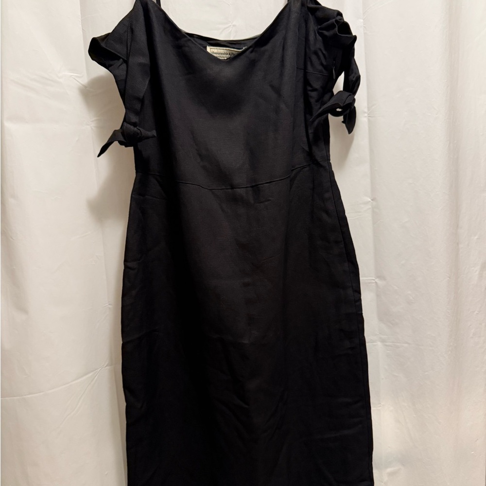 Abercrombie & Fitch Black Midi Dress